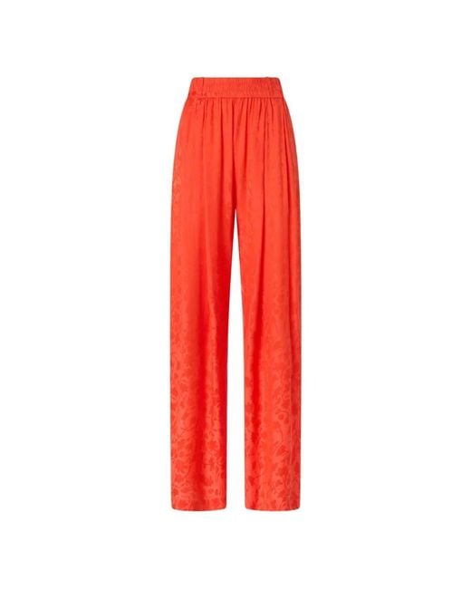 Pinko Red Wide Trousers