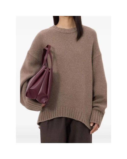 Loulou de Saison Brown Round-Neck Knitwear