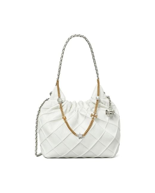 Tory Burch Bucket Bags in White