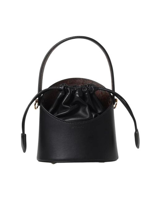 Etro Drawstring Bucket Bag in het Black