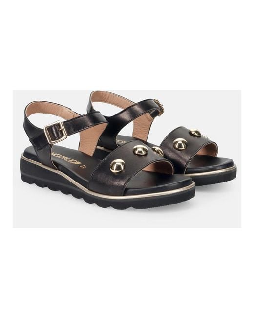 Sangiorgio Blue Flat Sandals