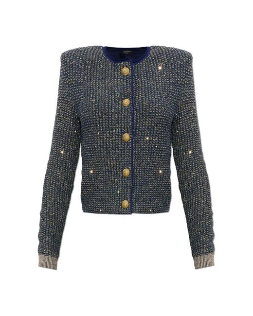 Cardigans Balmain de color Blue