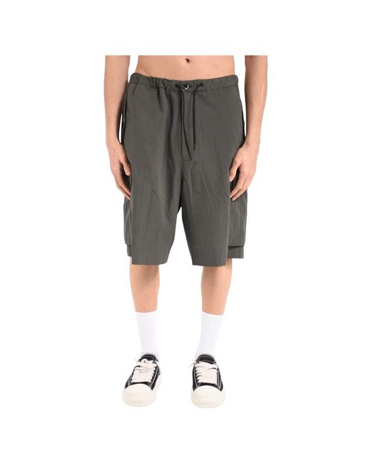 Nine:inthe:morning Gray Long Shorts for men