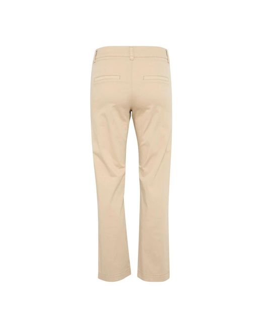 Part Two Natural Cropped Trousers