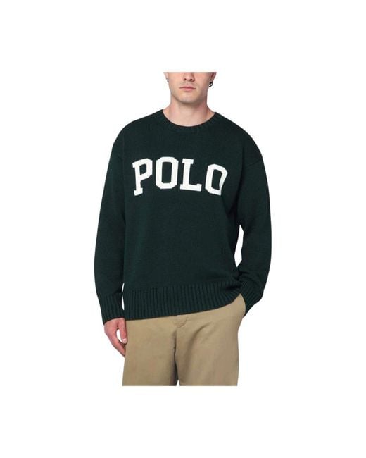 Polo Ralph Lauren Green Round-Neck Knitwear for men