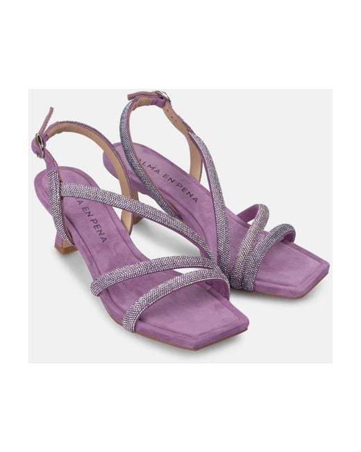 Alma En Pena. Purple High Heel Sandals