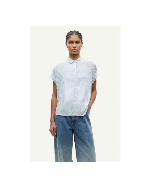 Shirts Samsøe & Samsøe de color Blue