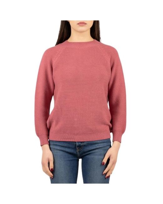 Weekend by Maxmara Red Round-Neck Knitwear