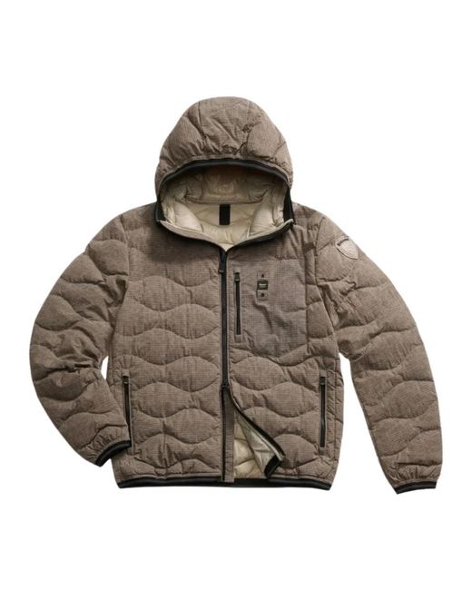 Blauer Jassen ,Grijs ,Nylon Wave Down Jacket in het Green voor heren