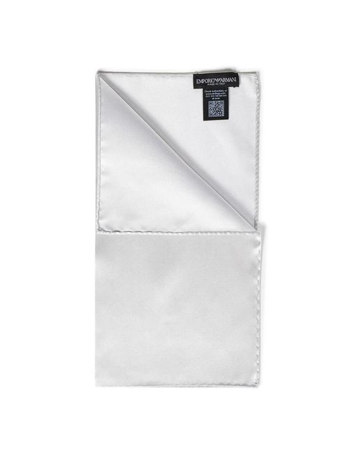 Emporio Armani Gray Pocket Scarves for men