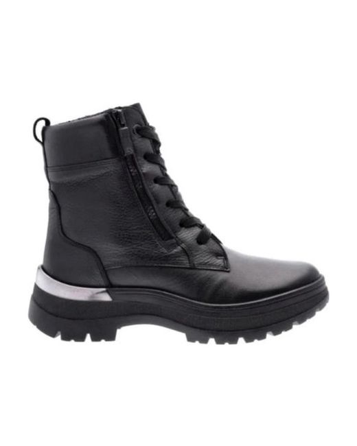Ara Black Lace-Up Boots