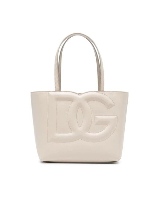 Dolce & Gabbana White Tote Bags