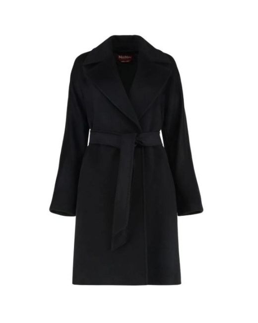 Max Mara Black Belted Coats