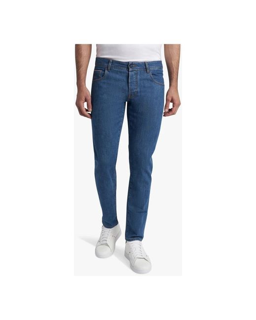 Kiton Moderne slim-fit denim jeans in Blue für Herren