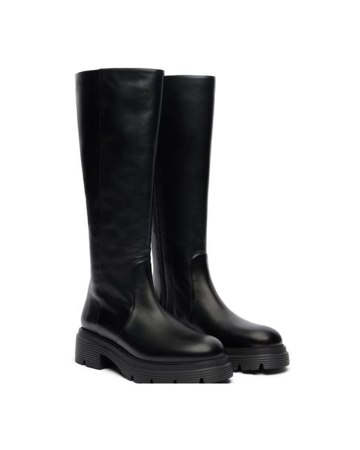 High Boots Stuart Weitzman en coloris Black
