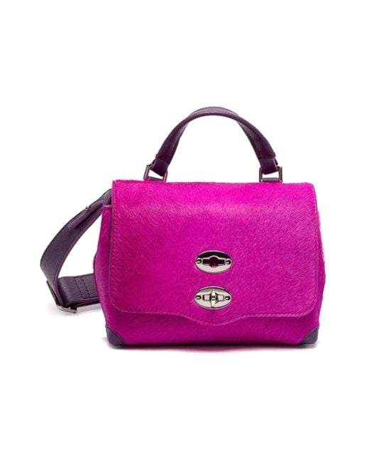 Zanellato Purple Stilvolle ledertasche