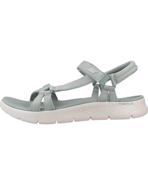 Sandalia flex comfort di Skechers in Gray
