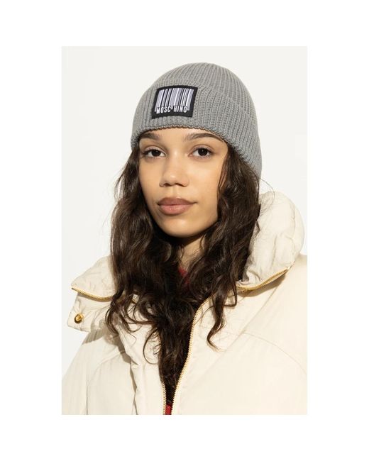 Beanies di Moschino in Gray