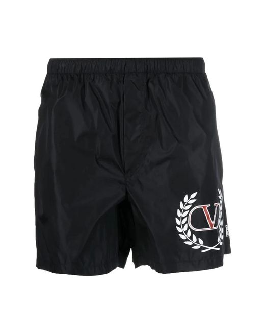 Valentino Black Beachwear for men