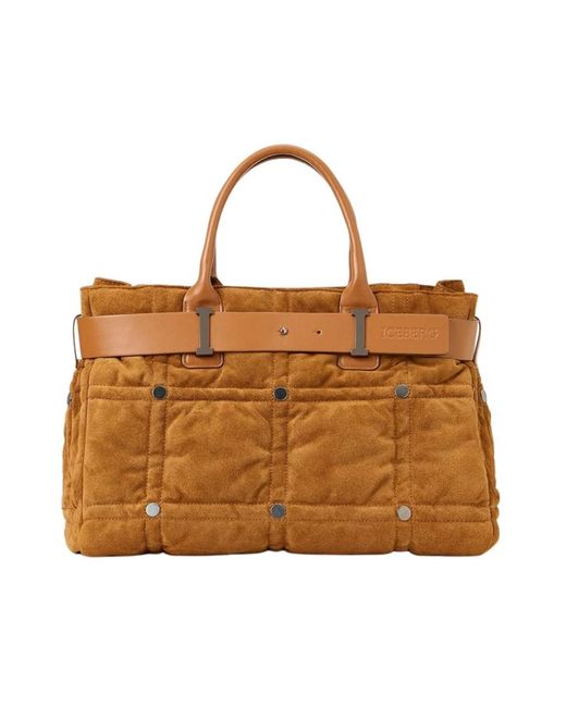 Handbags di Iceberg in Brown