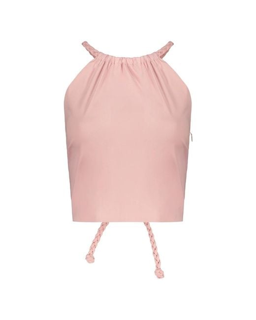 RED Valentino Pink Sleeveless Tops