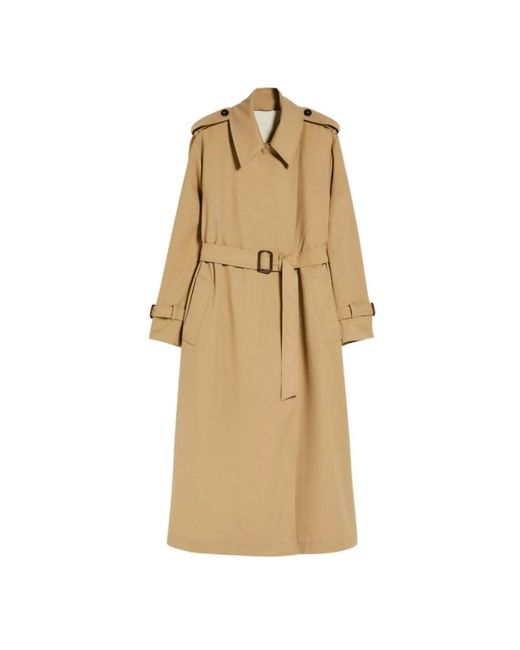 Trench in lana idrorepellente di Weekend by Maxmara in Natural