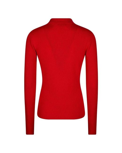 Ganni Red Polo Shirts