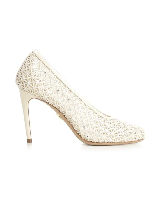 Ferragamo White Pumps