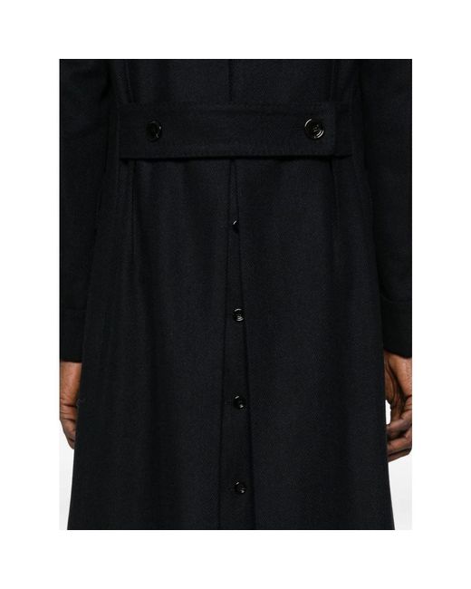 Lardini Black Double-Breasted Coats for men