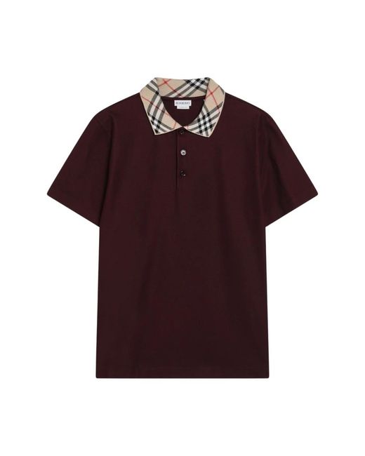Burberry Red Polo Shirts for men