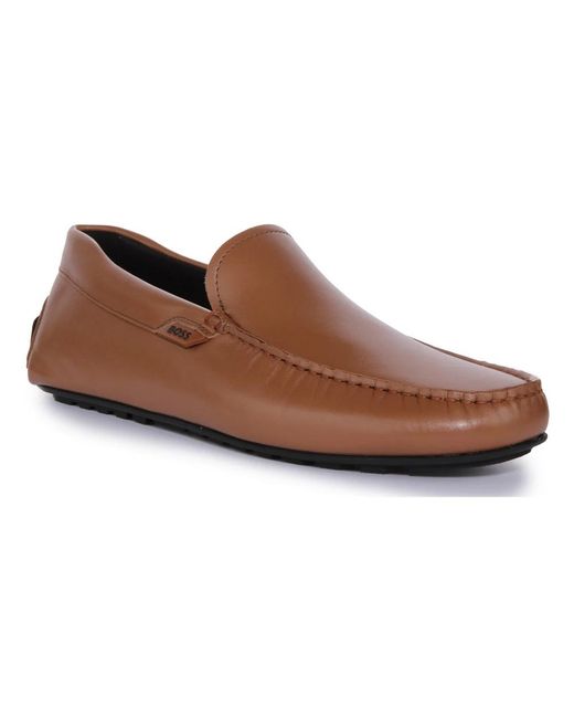 Boss Brown Loafers for men