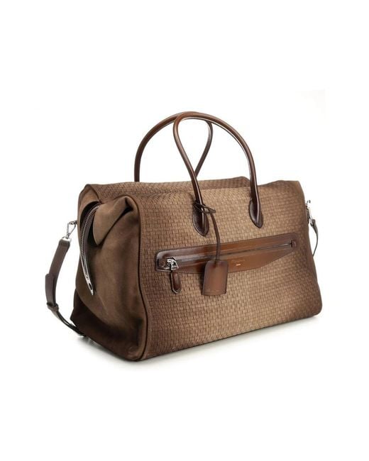 Santoni Brown Handbags for men