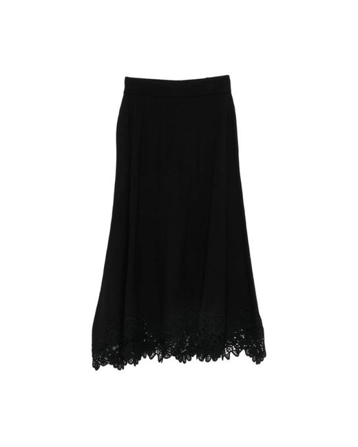 Zimmermann Black Midi Skirts