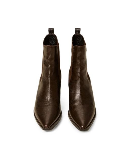 Twinset Brown Chelsea Boots
