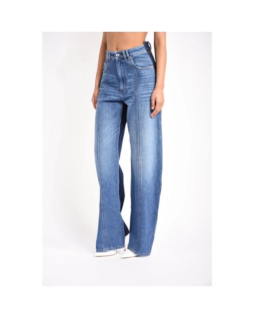 Sportmax Blue Wide Jeans