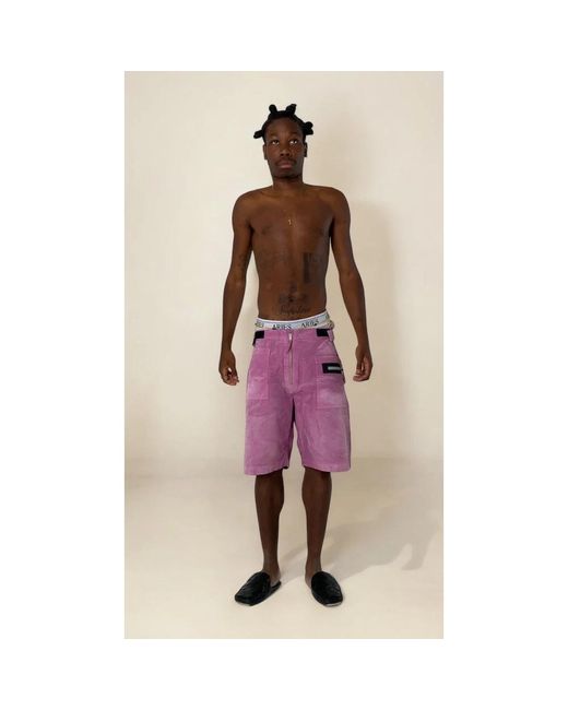 Aries Purple Casual Shorts for men