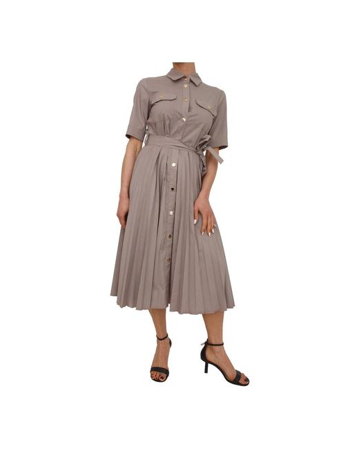Fracomina Brown Shirt Dresses