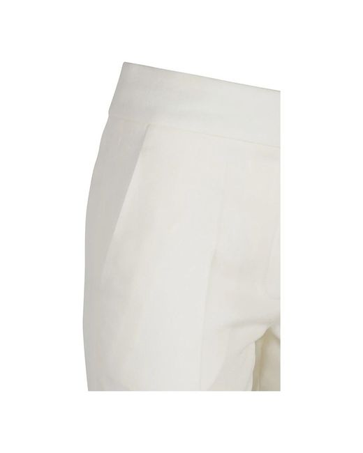 Givenchy White Straight Trousers