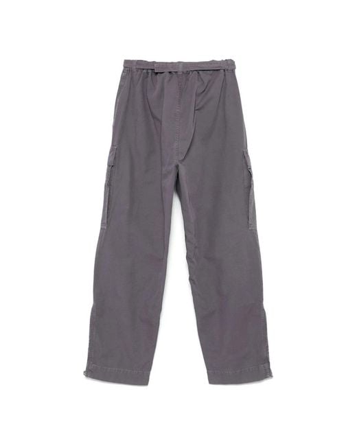 Paura Gray Straight Trousers for men