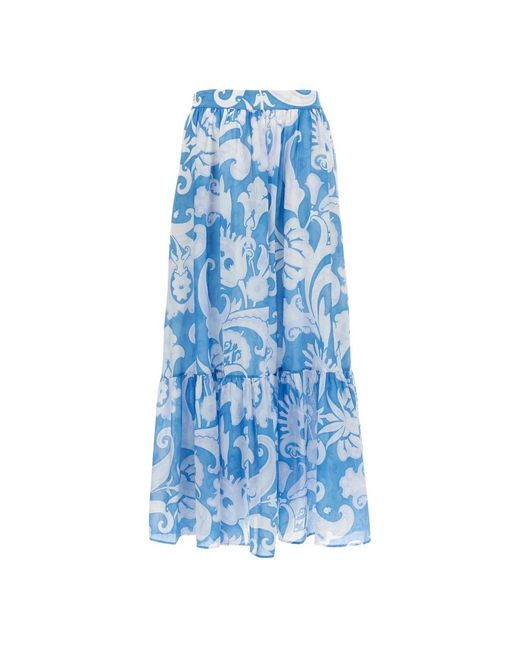 Etro Blue Maxi Skirts