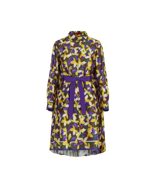 Carolina Herrera Multicolor Jasmine print hemdblusenkleid twill