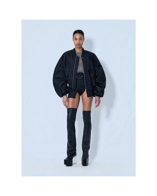 Rick Owens Blue Bomber Jackets