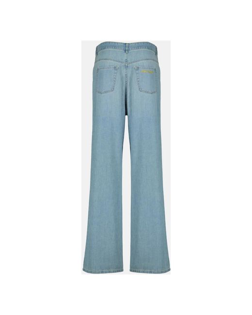 Miu Miu Blue Wide Jeans