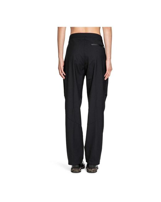 Herno Broeken ,Zwart ,Zwarte Twisted Fit Broek Met Engineered Naden in het Black voor heren