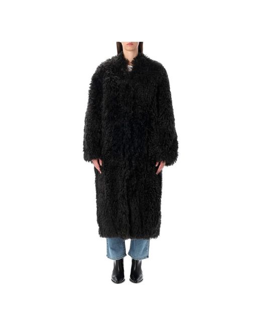 Stand Studio Single-Breasted Coats in het Black