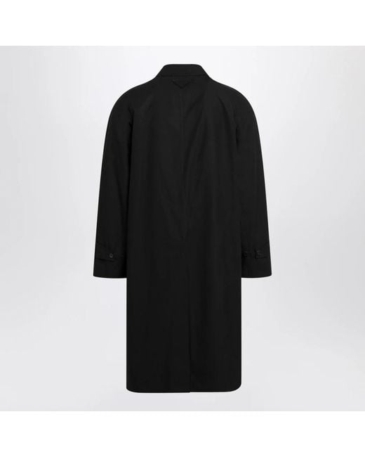 Prada Black Single-Breasted Coats for men