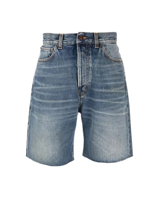 Haikure Blue Denim Shorts for men