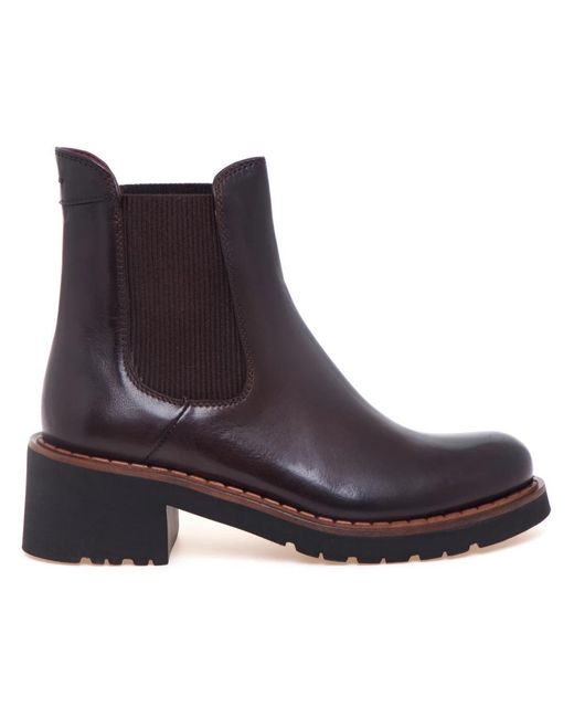 Calpierre Purple Chelsea Boots