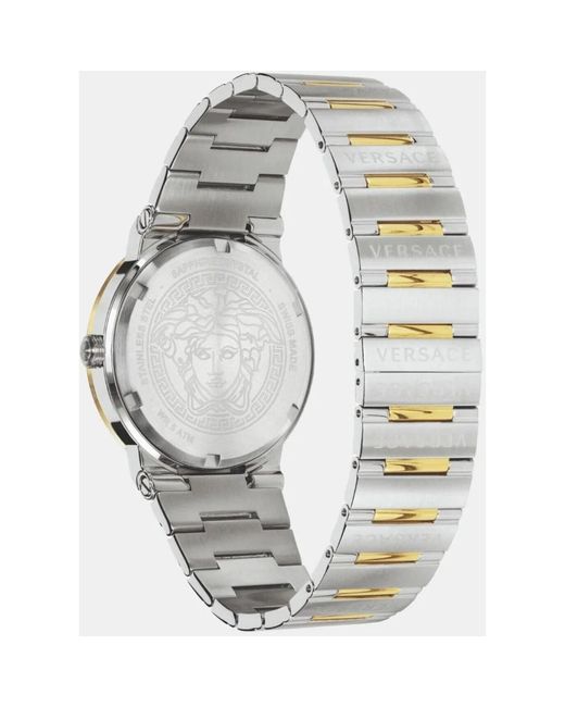 Versace Armbanduhr greca logo bicolor 41 mm vevi00320 in Metallic für Herren