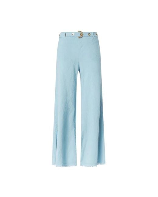 Pinko Blue Wide Trousers